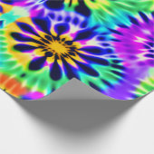 Paarse Tie Dye Cadeaupapier (Hoek)