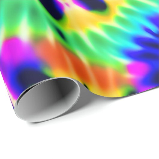 Paarse Tie Dye Cadeaupapier (Rol Hoek)