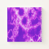 Paarse Tie Dye Christmas gepersonaliseerde Kinder  Notitieboek (Achterkant)