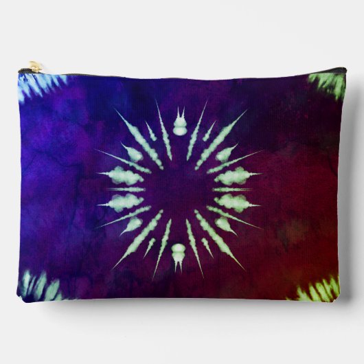 Paarse Tie Dye Groot Etui (Voorkant)