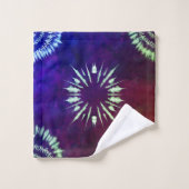 Paarse Tie Dye Handdoek (Wasdoekje)