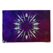 Paarse Tie Dye Kussenhoes (Voorkant-Rechts)