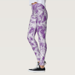 Paarse Tie Dye Leggings