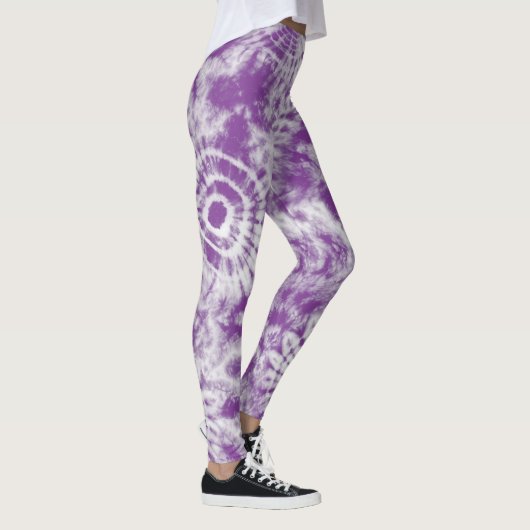 Paarse Tie Dye Leggings (Rechts)