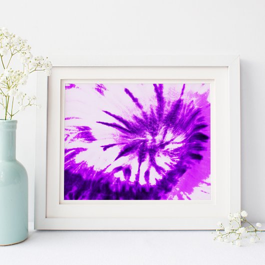 Paarse Tie Dye Poster