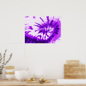 Paarse Tie Dye Poster (Keuken)