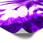 Paarse Tie Dye Poster (Hoek)
