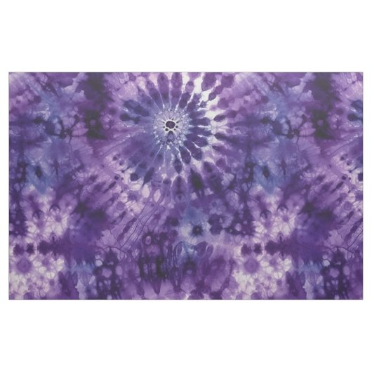 Paarse Tie Dye Stof (Yard (91,4 cm))