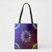 Paarse Tie Dye Tote Bag (Voorkant)