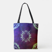 Paarse Tie Dye Tote Bag (Achterkant)