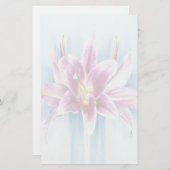 Paarse Tiger Lilly Stationery Briefpapier (Voorkant / Achterkant)