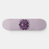 Paarse tijger bloemencirkel persoonlijk skateboard (Horizontaal)