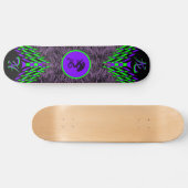 Paarse Tijger Draak Skateboard (Horizontaal)