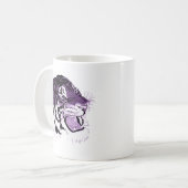 Paarse tijger koffiemok (Voorkant links)