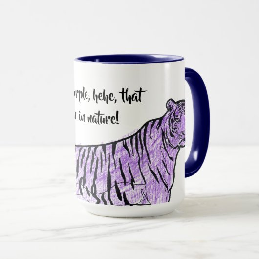 Paarse tijger mok (Voorkant rechts)