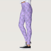 Paarse Tijger Patroon Leggings (Links)