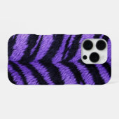 paarse tijgerhuid textuur iPhone hoesje (Achterkant horizontaal)