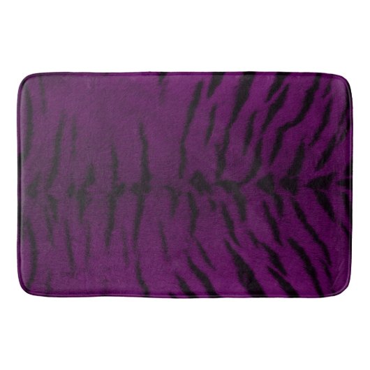 Paarse tijgerhuidafdruk badmat (Voorkant)