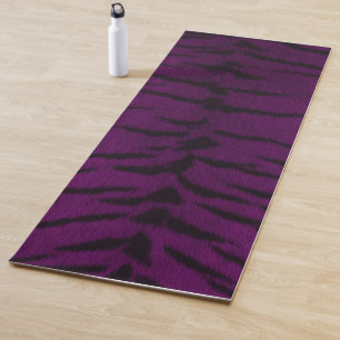 Paarse tijgerhuidafdruk yogamat