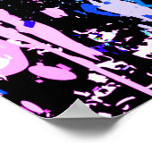 Paarse tijgerkop - Tiger Portret Poster afdrukken (Hoek)