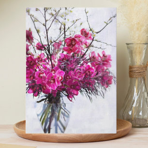 Paarse Tijgerorchideeën Lege Wenskaarten Kaart