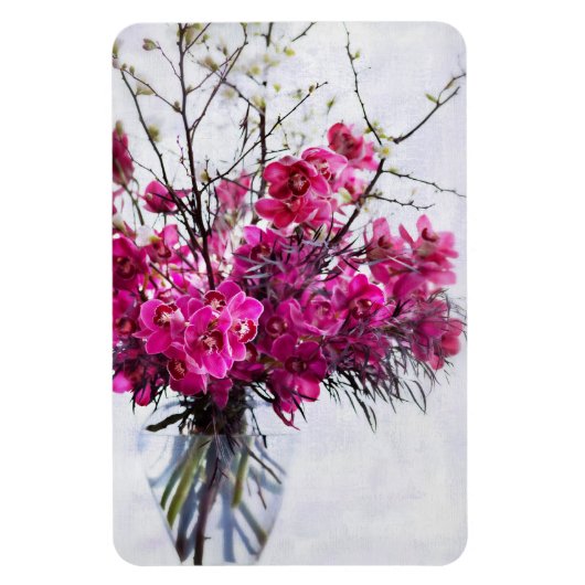 Paarse tijgerorchideeën leven nog magneet (Verticaal)