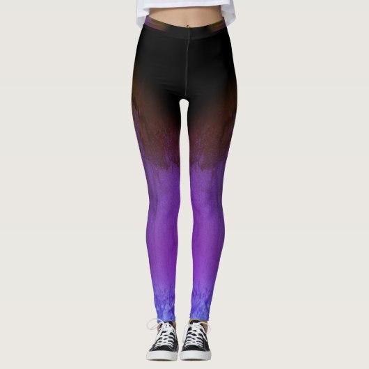 paarse tint leggings (Voorkant)