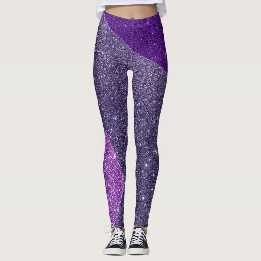 Paarse tint leggings (Voorkant)