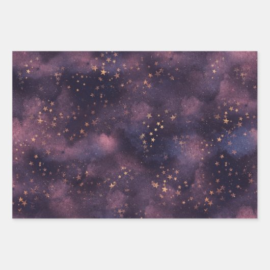 Paarse tinten (3) inpakpapier vel (Voorkant 3)