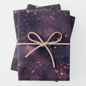 Paarse tinten (3) inpakpapier vel (In situ)