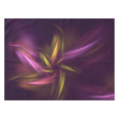 Paarse tinten Abstract Flower Fantasy Tafelkleed (Voorkant (Horizontaal))