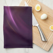 Paarse tinten Abstract Flower Fantasy Theedoek (Quarter Fold)