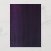 Paarse tinten bloemen bruiloft informatie informatiekaartje (Achterkant)