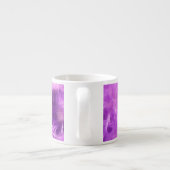 Paarse tinten bloemen getransformeerd espresso kop (Achterkant)