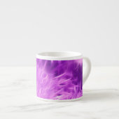 Paarse tinten bloemen getransformeerd espresso kop (Voorkant rechts)