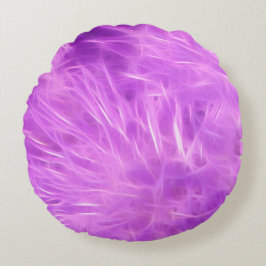 Paarse tinten bloemen getransformeerd rond kussen