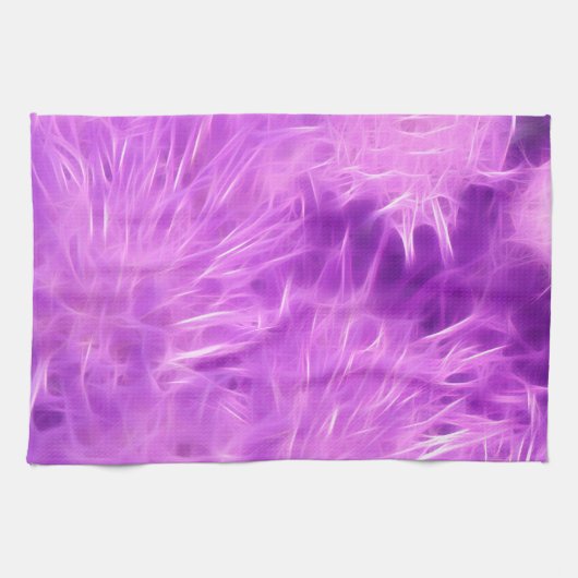 Paarse tinten bloemen getransformeerd theedoek (Horizontaal)