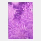 Paarse tinten bloemen getransformeerd theedoek (Verticaal)