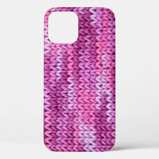 Paarse tinten gebreide stof textuur Case-Mate iPhone case (Achterkant)