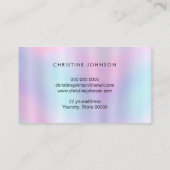 paarse tinten honingraathexagons voor de logo van  visitekaartje (Achterkant)