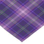Paarse tinten met groene & roze Tartan Korte Tafelloper (Hoek)