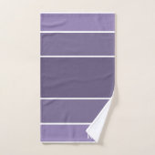 Paarse tinten met witte monogrammen bad handdoek (Handdoek)