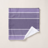 Paarse tinten met witte monogrammen bad handdoek (Wasdoekje)
