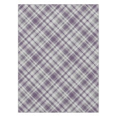 paarse tinten op grijs diagonaal plaid tafelkleed (Voorkant)