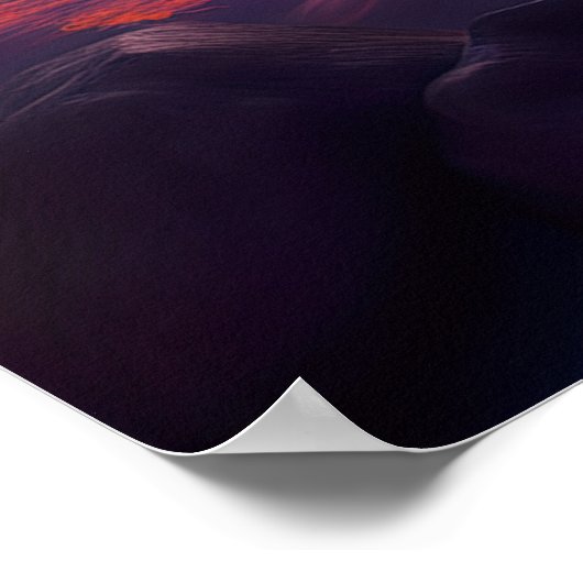 Paarse tinten van Dusk Poster (Hoek)