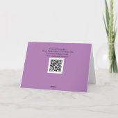 Paarse Tinten Vintage Klassieke Auto Vaderdag Kaar Kaart (Achterkant)