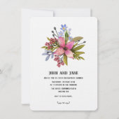 Paarse tinten Waterverf uitnodiging (Voorkant)