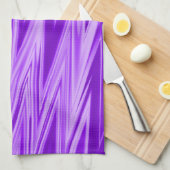 Paarse Tinten Zigzag Patroon Theedoek (Quarter Fold)