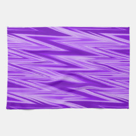 Paarse Tinten Zigzag Patroon Theedoek