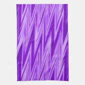 Paarse Tinten Zigzag Patroon Theedoek (Verticaal)
